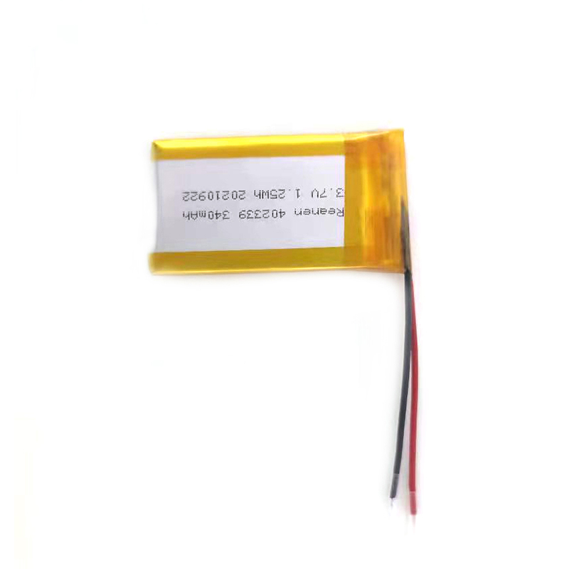 3.7V340mAh数码电池
